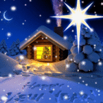 Merry Xmas/Happy New Year Cabin and Star